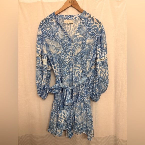 Pranella Tocan Blue Palms Dress - Picture 1 of 4